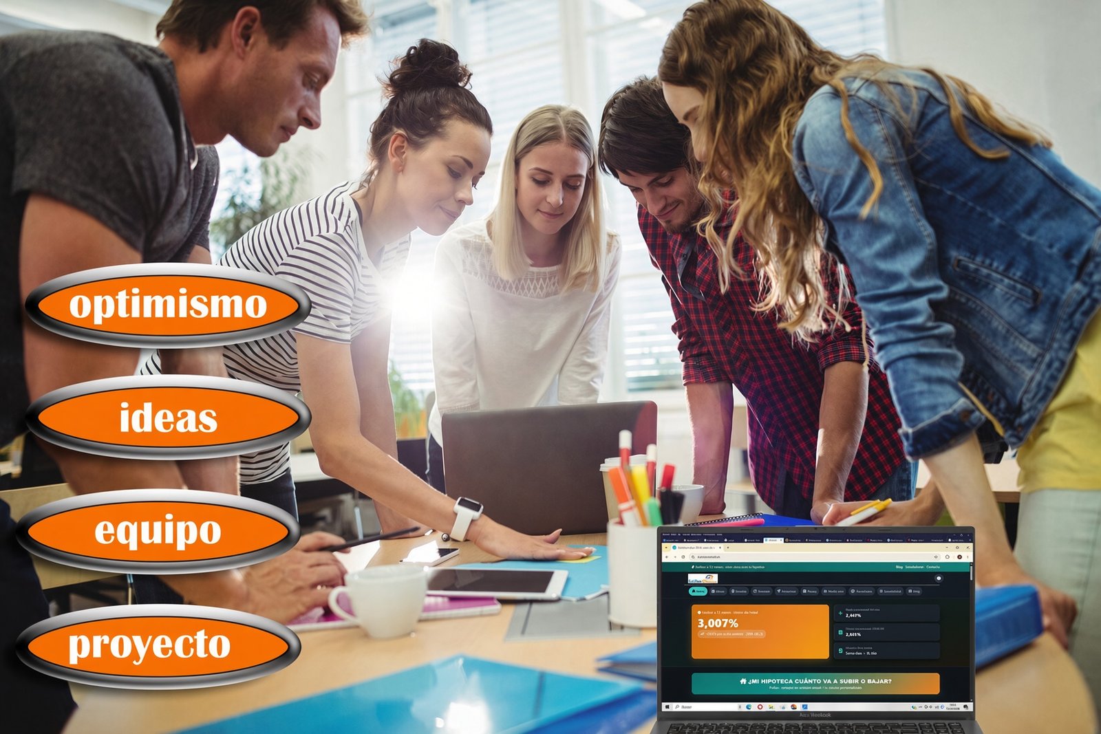 Equipo de EuriborActual.es: optimismo, ideas, equipo y proyecto